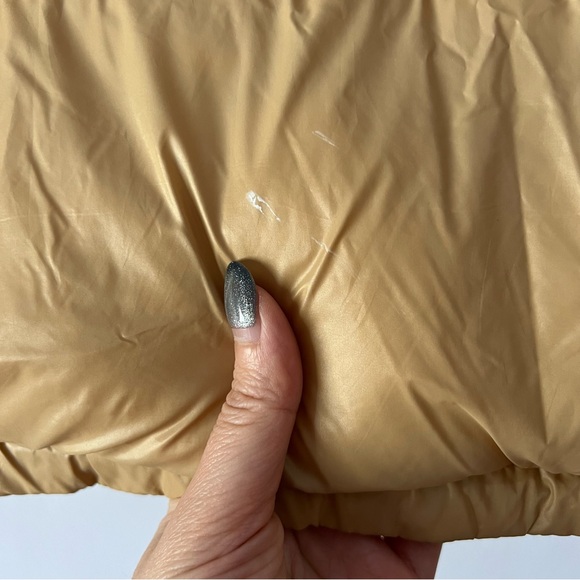 Abercrombie & Fitch Oversized Utility Puffer Jacket Light Brown - Picture 12 of 15